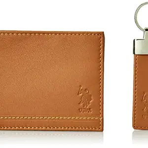 US Polo Association Tan Leather Men's Wallet (USAW0059)