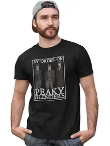 JD TRENDS Peaky Blindres- Black Printed Cotton t-Shirt - Comfortable and Stylish Tshirt