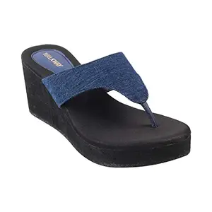 Walkway Blue Women's Synthetic Sandals 7-UK (40 EU) (32-7796)