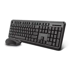 Astrum KW340 Wireless Keyboard Mouse, Multi-Device Support Like Laptop & Computer - Black