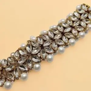 Bhagwati jewels art | kundan moti necklace set for women 9052