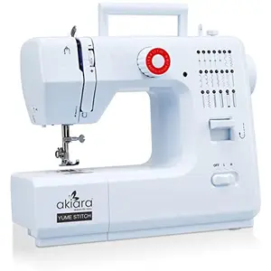 Akiara - Makes Life Easy Stiching Machine with 20 Stitch Patterns, Reverse Stitch, Sewing Machine for Home Tailoring with Zig Zag, Pico and Metal Frame - Perfect for Women, Fashion