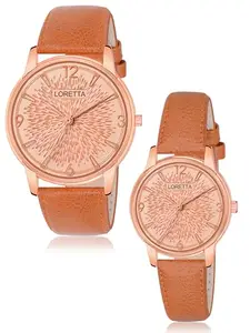 Rose Gold Dial Leather Belt PSW_Tan6_6014-3026