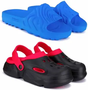 BERSACHE Lightweight Stylish Sandals For MenZ-Combo(PR)-6048-6032