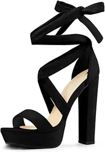 Froh Feet Casual Heel Black Sandals Solid Comfortable Sole for Womens & Girls