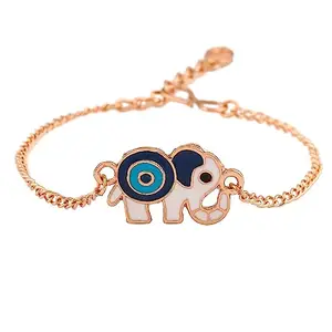 Estele Fancy Elephant Evil Eye Designer Bracelet for Girls & Women's