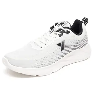 XTEP Men's White Black Mesh Layer Upper Comfort Running Shoes (7 UK)