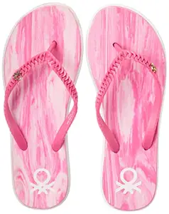 United Colors of Benetton Women Pink Flip-Flops-3 UK (36 EU) (19A8CFFPL425I)