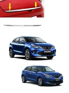 SKYTIQ® Dicky Chrome Trunk Garnish | Dicky Trim Rear Boot Patti Compatible with Maruti Baleno (2015 to 2021) Type-1 & 2