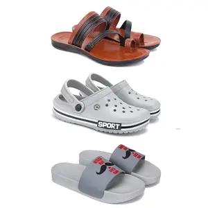 Men's Sandals | Lightweight Wear| Stylish & Easy to Wear For Men's PCV-SAN-(3-COMBO)-3151-3016-1590-10