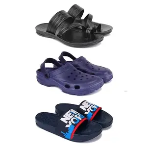 DRACKFOOT Men's Sandals | Lightweight Wear| Stylish & Easy to Wear For Men'S GR-SAN-(COMBO-3)-3152-3121-1587-8