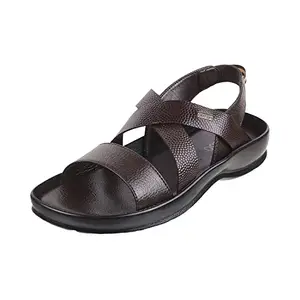 Metro Mens Leather Brown Sandals (Size (10 UK (44 EU))