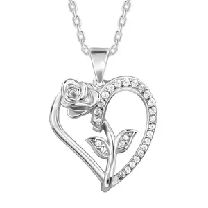 GIVA 925 Silver Rooted in Love Pendant With Link Chain| Necklace to Gift Women & Girls | With Certificate of Authenticity and 925 Stamp | 6 Months Warranty