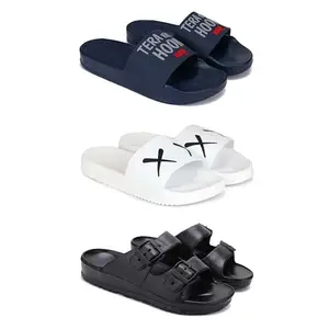 Men's Sandals | Lightweight Wear| Stylish & Easy to Wear For Men's GP-SAN-(3-COMBO)-1588-3029-3115-7