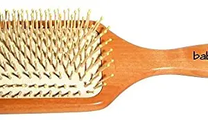 Babila Paddle hair Brush (Wooden Finish)-hb-v101