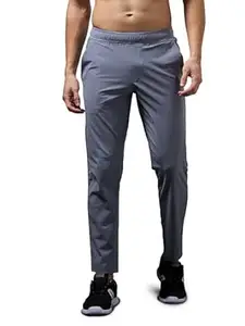 TECHNOSPORT Men's Regular Fit Mid Rise Solid Plus Size Trackpants with Quick Dry, Anti Microbial, SPF50+ for Regular and Sports Use