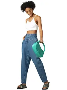 Only Women's Regular Jeans (242288301-Medium Blue Denim_Medium 25)