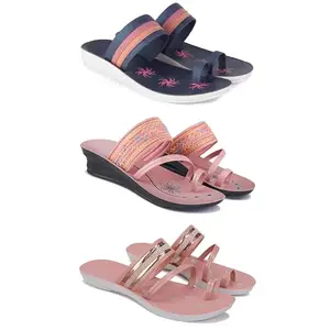 Women's Sandals | Lightweight Wear| Stylish & Easy to Wear For Women'S PCV-SAN-(COMBO-3)-1991-1950-1944-5