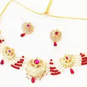 Maang Tikka & Nose Ring Set Jewellery Set_79