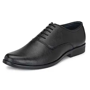 Men's_Genuine Synthetic Formal Black Shoes for Men Size-9