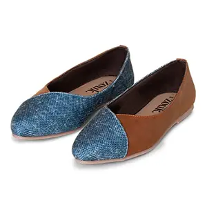 ZOUK Women's Vegan Handcrafted Andaman Marine Office Bellies (ZFOBL-AM-40)