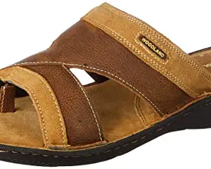 Woodland Men's Camel Leather Slipper-6 UK (40 EU) (GP 3769120)