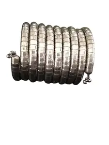 Expandable Spiral Silver Bracelet, Fashion Jewellery