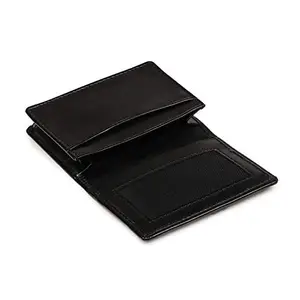 SIADORABLE Artificial Leather Unisex Card Case, Credit Debit Business Card Holder Wallet for Men & Women - Black