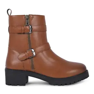 YOHO Women Comfortable Boots Collection | Extra Cushioned Foot Bed And Skin Friendly Ankle Boot With Heels | Trendy, Stylish, Casual Boots | Winter, Snow And Holiday Outings