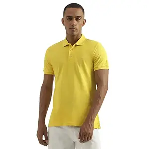 United Colors of Benetton Men's Regular Fit Polo Shirt (23P3089J3333I27T_Yellow