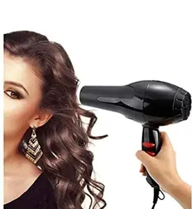 Generic HAIR DRYER for women and men NewNOVA Proffesional 1800watt Salon Style Hair Dryer with Hot and Cold 2x Speed, Air and Nozzles For Men And Women, Black/Pink