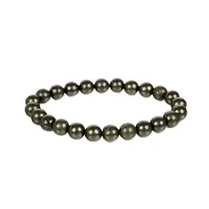 Kedarstore Raw Pyrite Bracelet Attracts Money and Boost Confidence | Astrology Bracelet | Beautifully Crafted with Healing Crystals Lab-Certified AAA+ Crystals for | Unisex