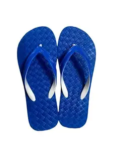 Trendy daily use ultra light and soft women's flip flops - Criss cross pattern (criss) (Blue, UK Footwear Size System, Adult, Women, Numeric, Medium, 5)
