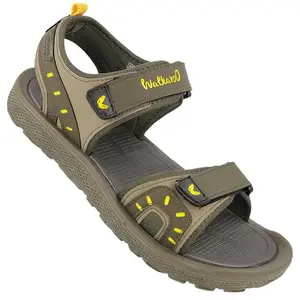 WALKAROO WC4400 Mens Casual Wear and Regular use Sandals - Olive Green