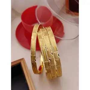 Generic Gold Five Metal Bracelet/Bangles for Women | Adjustable | Size 2.8 | wd3v2_B&Bangles_719_2.8