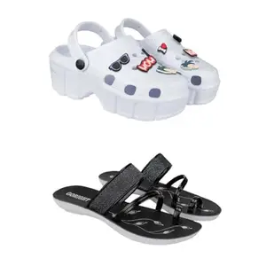 SPORTER Extra Soft Classic Casual wear with Flexibility Technology flip Flop for Women's/Girl's(2013+1946) Multicolor