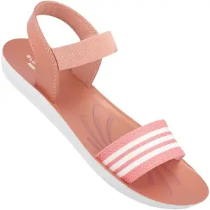 WALKAROO BLUE TYGA BT2702 Womens Sandals for dailywear and regular use for Indoor & Outdoor - Peach