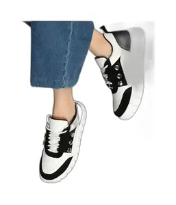 FF World Fashion World Loafers Women Stylish Black Chain Smart Fashion Comfort | Style 193 | IND - 5 FFW_1381 FSWRS_985