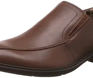 Hush Puppies Men's Deering Mainstreet Tan Light Brown Leather Formal Shoes - 7 UK/India (41 EU)(8543135)
