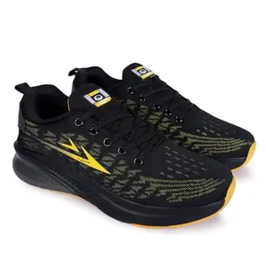 Lancer Mens RAMBO-193BLK-MSTD Black Running Shoe, 10