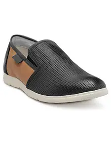Franco Leone Black Men's Casual Shoes