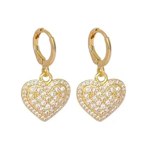 SALTY Anti Tarnish Loving Touch Heart Hoops Earrings Set for Women | Stylish Fashion Jewellery | Accessories for Girls | Minimal Jewelry | Ideal for Gifting