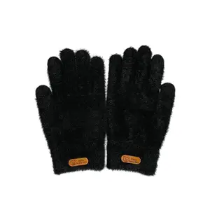 Richmen Girls Winter Gloves with Touch Screen Finger for Women Woolen warm | Gloves cum Mittens Winter Wrist Arm Warmer Mitts Gloves for Girls & Women