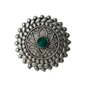 Mehira Ring, Geometric Band Design, 3.3 cm, 10 gms