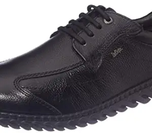 Lee Cooper Men's LC4257E Leather Formal Lace Up Shoes_Black_7UK