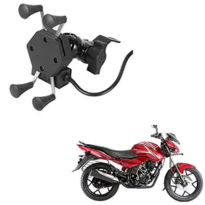 Auto Pearl -Waterproof Motorcycle Bikes Bicycle Handlebar Mount Holder Case(Upto 5.5 inches) for Cell Phone - Bajaj Discover 150 S