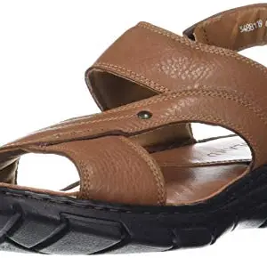 Woodland Men's TAN/Brown Leather Sandal (OGDC 3488119)