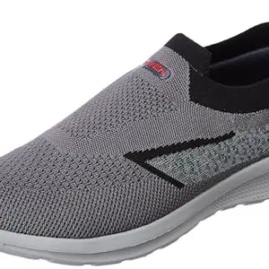 Aqualite Mathew-01 Casual Shoes for Men, Lightweight Stylish Shoes for Man Casual for Everyday Comfort, Mesh Slip-On Mens Casual Shoes with Soft Foam & PVC Sole Dark Grey Black Size-10