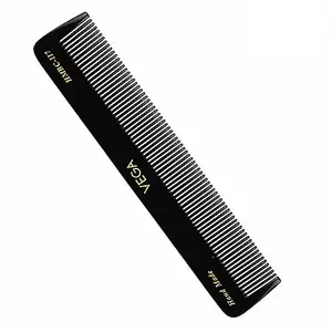 Vega Dressing Hair Comb,Black, (India's No.1* Hair Comb Brand) For Men and Women, Handmade, (HMBC-117)