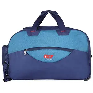 IP Bags Waterproof Polyester Lightweight Trolley Luggage Travel Duffel Bag (Navy Blue) with Laptop Bagpack